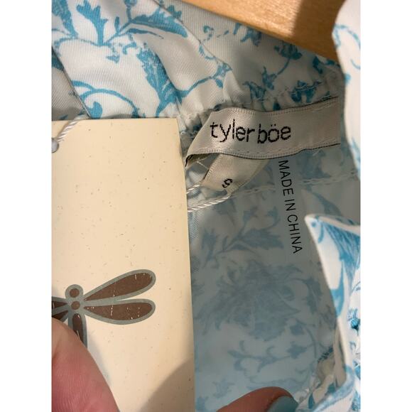 Tyler Boe Poppy Slvls Bottom Ruffle Toile Dress In Multi - Picture 5 of 10